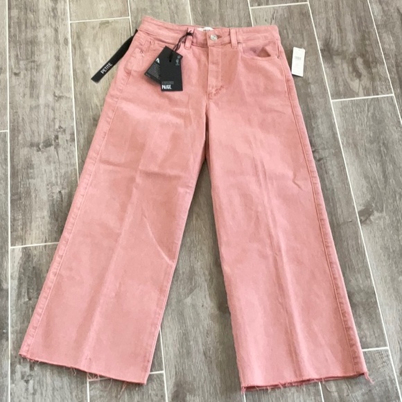 PAIGE Anessa High-Rise Crop Wide-Leg Jeans 26P NWT - Picture 5 of 9